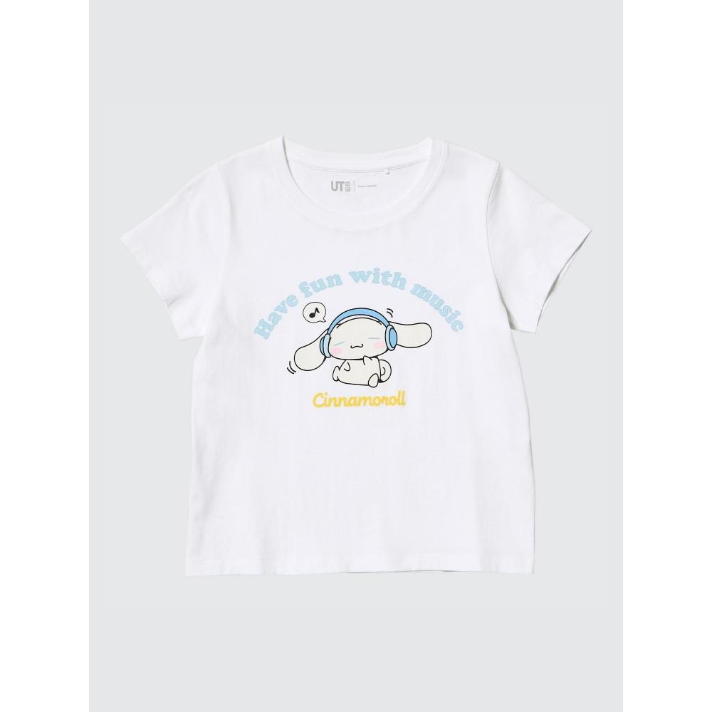 Uniqlo Девочки Персонажи Sanrio Укороченные футболки