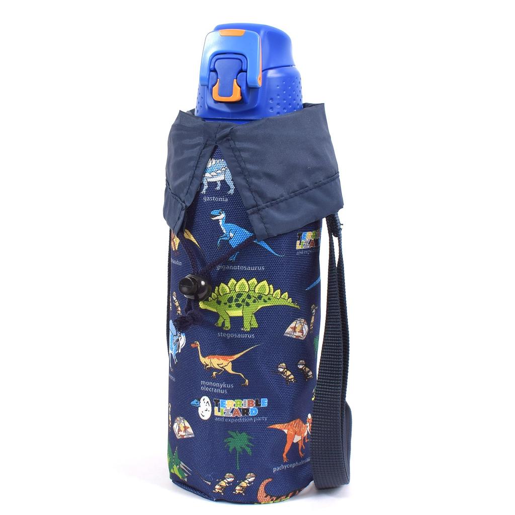 COLORFUL CANDY STYLE Set Fabric Rucksack Water Bottle Cover Dinosaur Continent Leisure Excursion Sports Day Elementary School Kindergarten Children