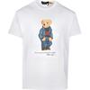 Polo Bear Graphic Print Crew Neck Straight Fit Short Sleeve T Shirt Men T Shirts White 710854497-038