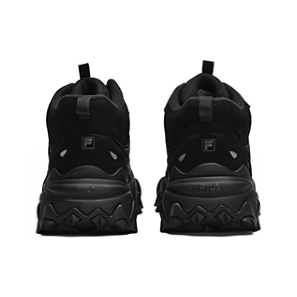 Fila Oakmont 2 Mid Ткань Синтетическая кожа ТПУ Ретро Амортизирующие Износостойкие Дышащие Кроссовки для пап Женские кроссовки Черные F12W242115FBK