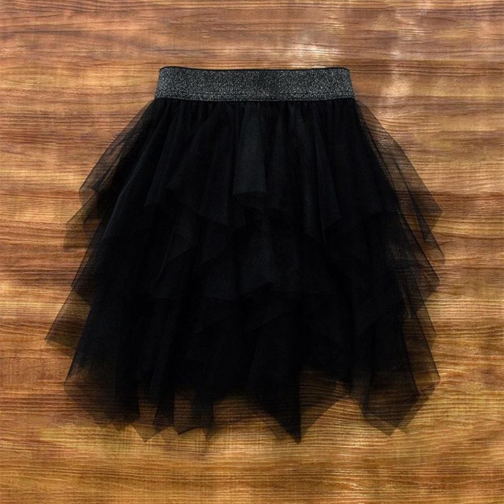 Детская юбка для девочек, детская сетчатая нерегулярная марлевая лоскутная юбка-пачка принцессы для девочек, наряды, бальное платье, детская юбка для танцев и выпускного вечера