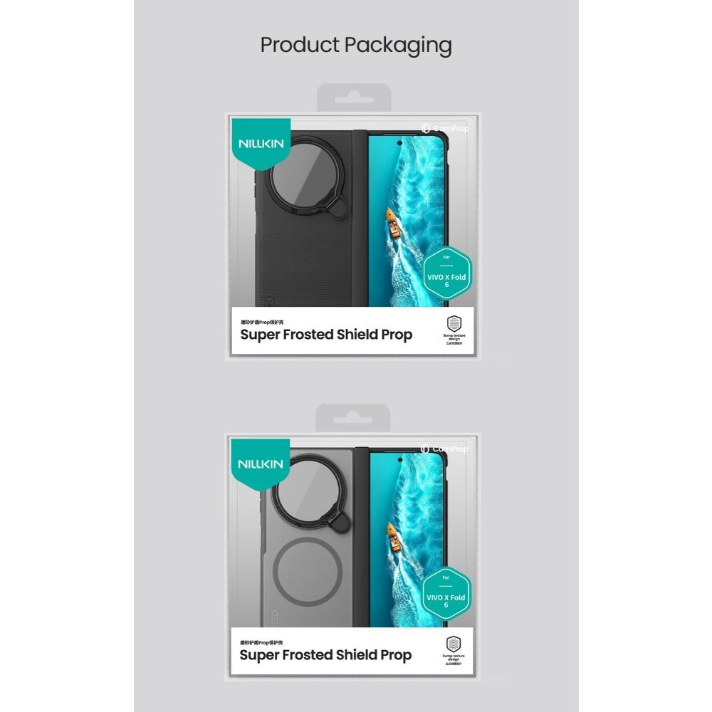 NILLKIN Magnetic Case For Vivo X Fold 6 Fold6 TPU + PC Hard Back Cover Anti-Fingerprint CA4017