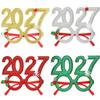 2027 Пластиковые Очки Вечеринка Повязка на Голову Отлично Подходит для Украшений на Новый Год и Рождество