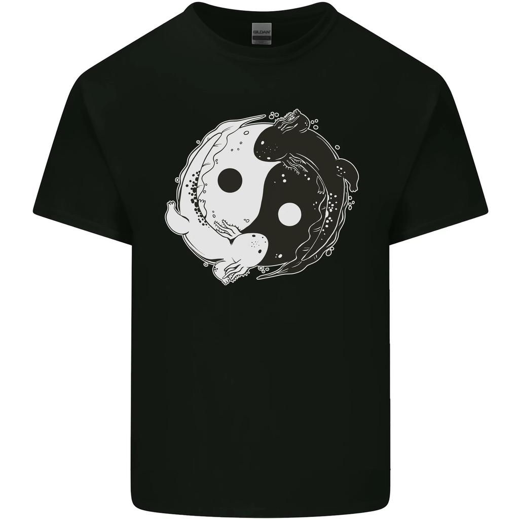 Yin Yang Axolottl Kids T-Shirt Childrens