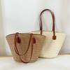 Casual Straw Shoulder Bag Summer Beach Large Capacity Tote Bag Ladies Travel Commuting Bag For Women Gifts