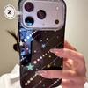 Ins черный фон блестящий цвет точка метеор подходит для iphone17promax apple 16pro чехол для мобильного телефона 15 нишевый простой дизайн чувство защиты от падения