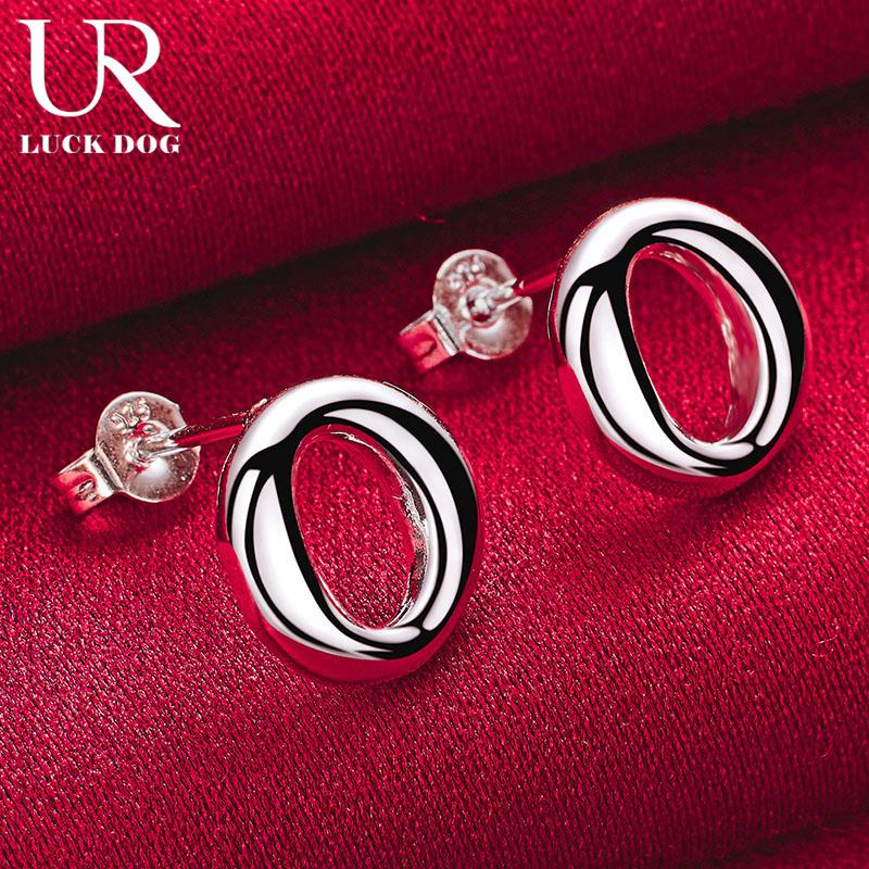 Круглые серьги для пирсинга из стерлингового серебра 925 пробы. Модные свадебные украшения.