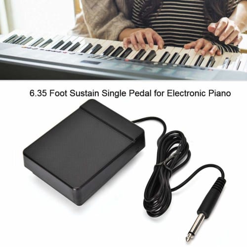 A Sixx Keyboard Piano Pedal, Sustain Pedal, Non-Slip Durable for Electronic Keyboard Pianos