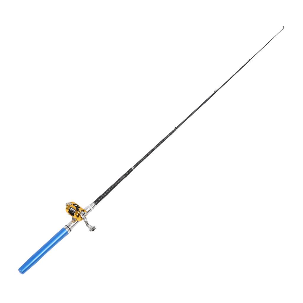 Miniature Pen Fishing Rod Portable Size Fishing Pole with Reel Wheel for Outdoor