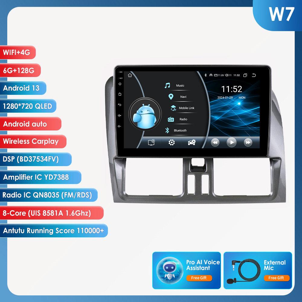 OSSURET 9" Carplay 4G BT 2din Android 13 автомобильный радиоприемник мультимедиа видеоплеер GPS навигация для Volvo XC60 2008-2017 головное устройство интеллектуальный экран SWC
