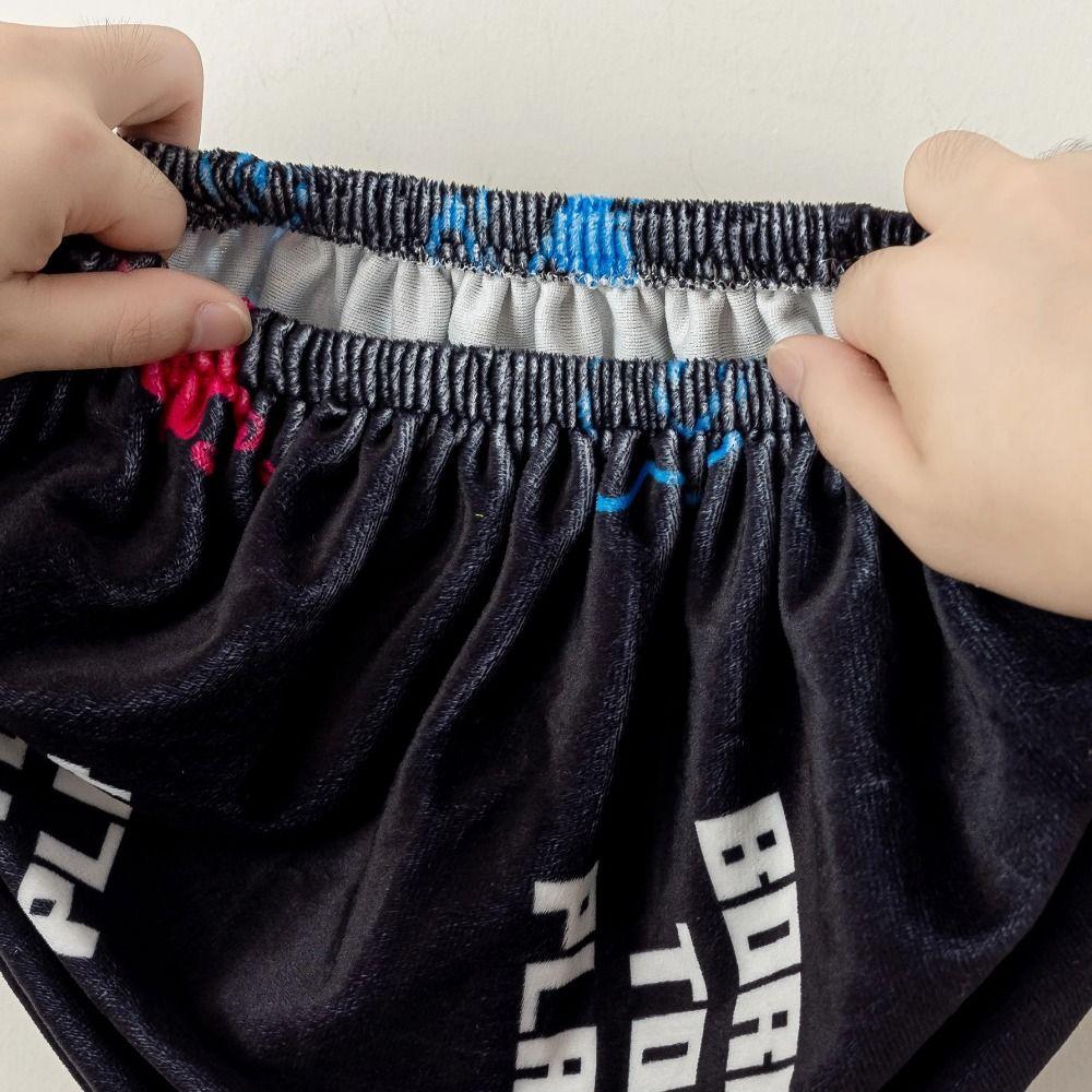 Velvet Gaming Chair Cover Soft Elasticity Computer Seat Chair Covers Armchair Slipcovers