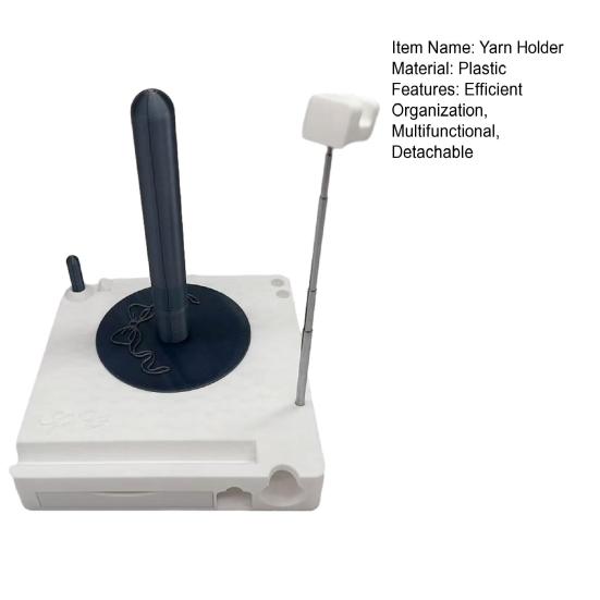 Многофункциональный держатель пряжи-спиннер с подставкой для телефона, съемный органайзер для катушек пряжи, портативная сумка для вязания крючком для любителей вязания