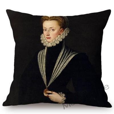 Italian Sofonisba Anguissola Last Renaissance Female Painter Portrait Woman Lady Art Sofa Pillow Case Cotton Linen Cushion Cover