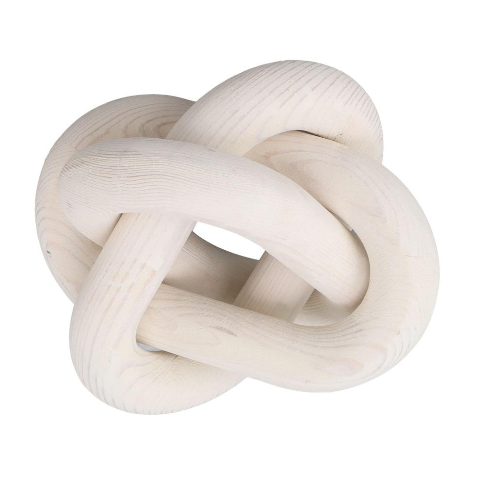 3 Link Wood Chain Link White Wood Link Decorations Boho Wood Knot Decor Coffee Table