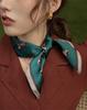 Luxury Horse Print Female Silk Neck Scarf Square Hair Scarves Foulard Head Band Shawls Wraps Neckerchief Bandana Women