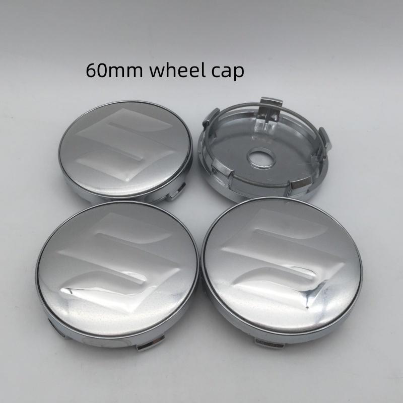 4pcs 3D 56mm 60mm 68mm For Suzuki Car Wheel hub Center Cap emblem Badge covers sticker Decals Styling accessories