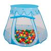 Selonis Игровая палатка 105x90см/200 шариков замок домик всплывающий шариковый бассейн пластиковые шарики для детей, синий:желто-зеленый-синий-красный-оранжевый
