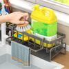 Drain Rack Kitchen Sponge Organizer Large Capacity Multipurpose Self-draining Countertop Dish Soap Holder Sink Caddy