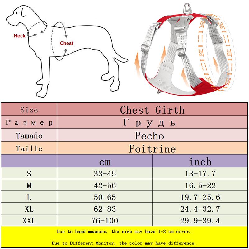 Шлейка для домашних собак, жилет без тяги, светоотражающий ошейник для дрессировки собак, ошейник для средних и больших собак, большая порода, хаски, лабрадор, товары для домашних животных