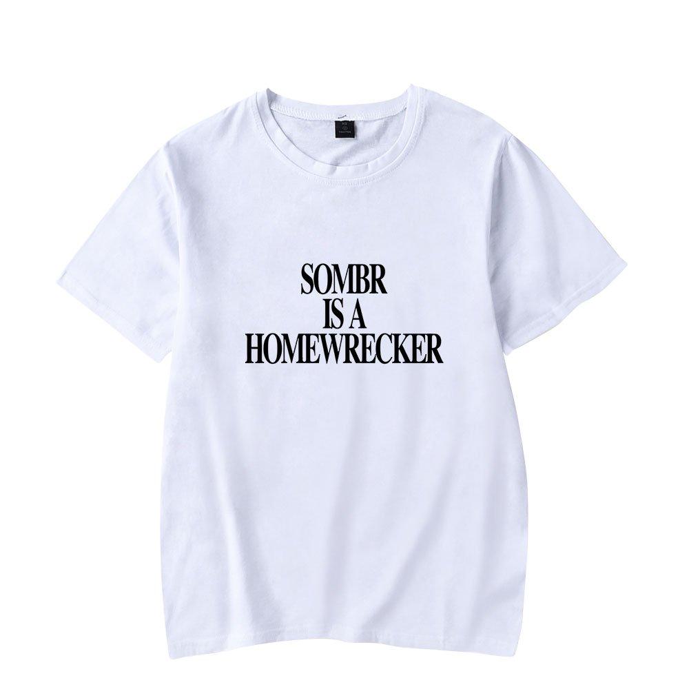 Sombr Logo Merch Tshirt Summer Unisex 2026 Shortsleeved Casual Design Tee