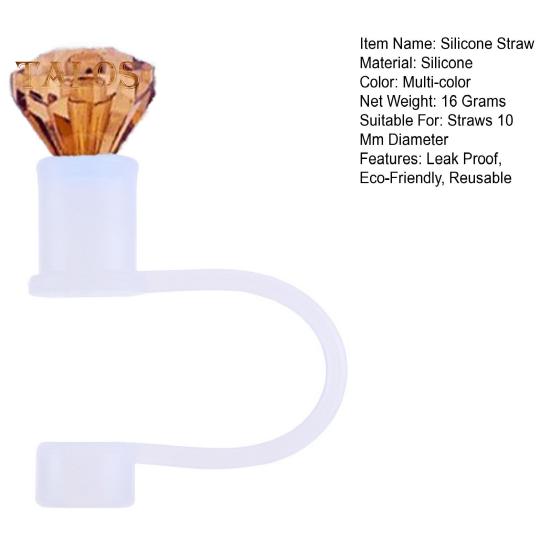 Силиконовые колпачки для соломинок, герметичные, многоразовые, экологически чистые, пыленепроницаемые, для стаканов объемом 30/40 унций, аксессуары, искусственные алмазные заглушки для стаканов
