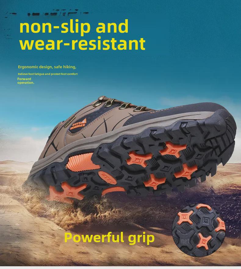 Мужские дышащие нескользящие походные ботинки для активного отдыха — низкие, большого размера, подходят для путешествий и занятий спортом по бездорожью