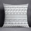 Gray Low White Flower Pattern Home Decoration Pillowcase Square Pillowcase Home Office Decoration Cushion Cover