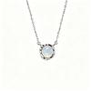 12th Birthstone Necklace Women Natural Topaz Clavicle Chain Fashion Jewelry