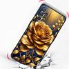 Чехол для телефона Samsung Galaxy A13 A15 A17 A07 A21S A22 A23 A25 A31 A73 A32 A52 A52S A41 5G Мягкий ТПУ Корпус Золотой Розовый Любовь Сердце