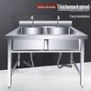 Beifu Stainless Steel Double Bowl Sink with Stand