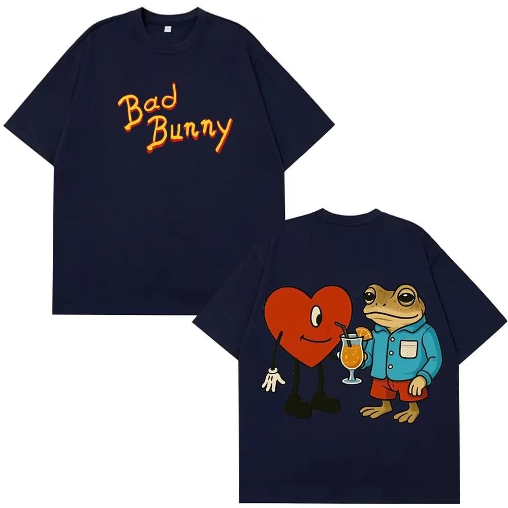 2026 Rapper Bad Bunny Debi Tirar Mas Fotos Dtmf World Tour T Shirts Unisex Unisex Hip Hop Tees Summer Harajuku TShirts Unisex