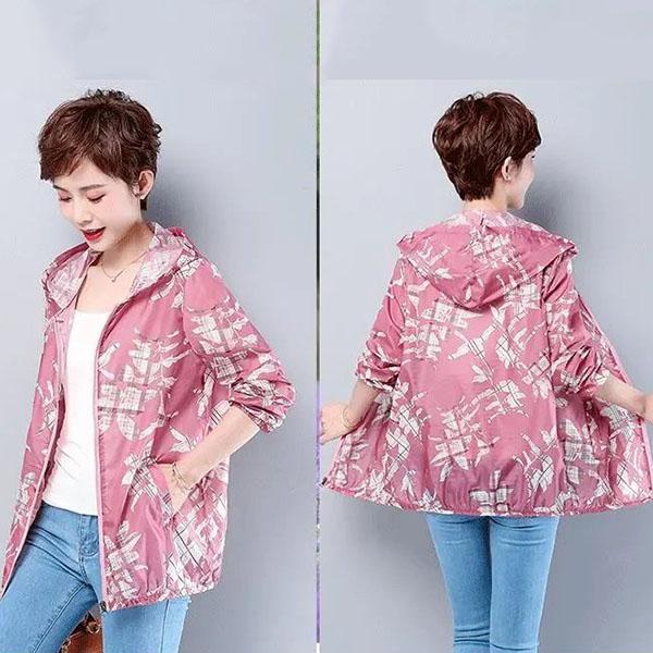 XL-5XL женские летние тонкие солнцезащитные куртки с длинными рукавами и принтом, женские весенне-осенние свободные пальто больших размеров