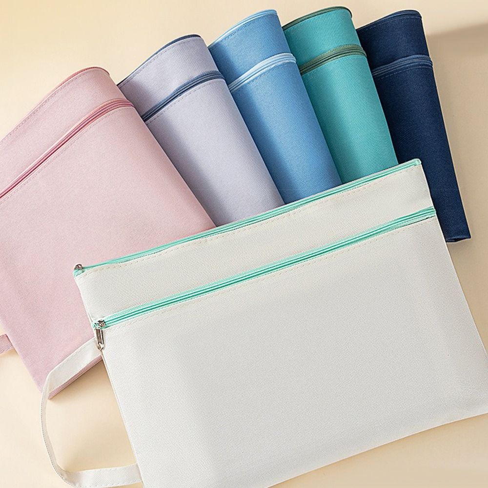 Oxford Cloth Document Bag Large Capacity Briefcase Document Organiser  School Office