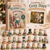 Christmas Tree Hanging Decorations Reading Cat Advent Calendar 2026, Cute Kitten Acrylic Ornaments 24 Days Countdown Unique Box Calendar, Pcs Cartoon