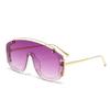 One Piece Large Frame Shield Fashion Trendy Women Sunglasses