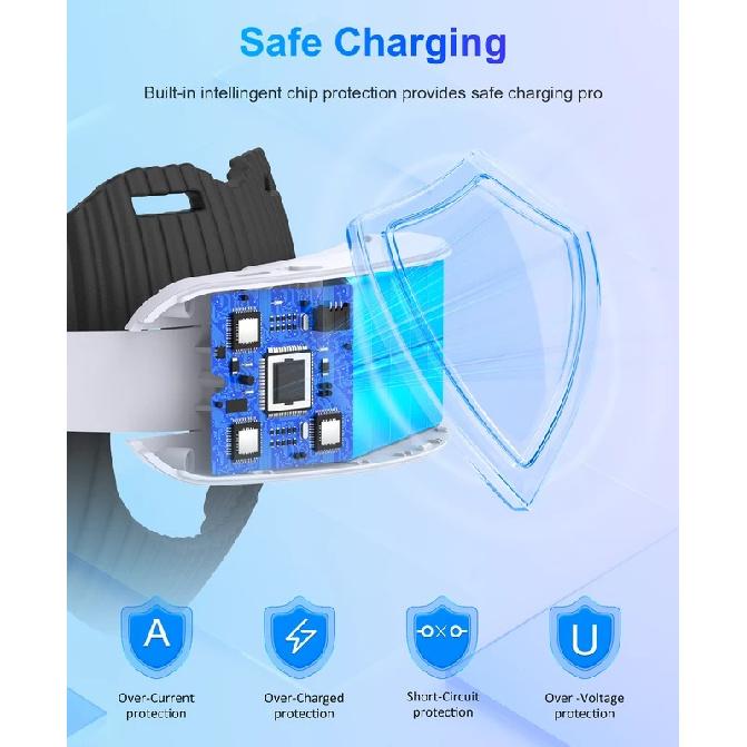 BEBONCOOL MV1001 Для Meta Quest 3S/Quest 3/Quest 2 Ремень для головы с аккумулятором Аккумуляторный ремень для головы Совместим с ремнем для головы Oculus