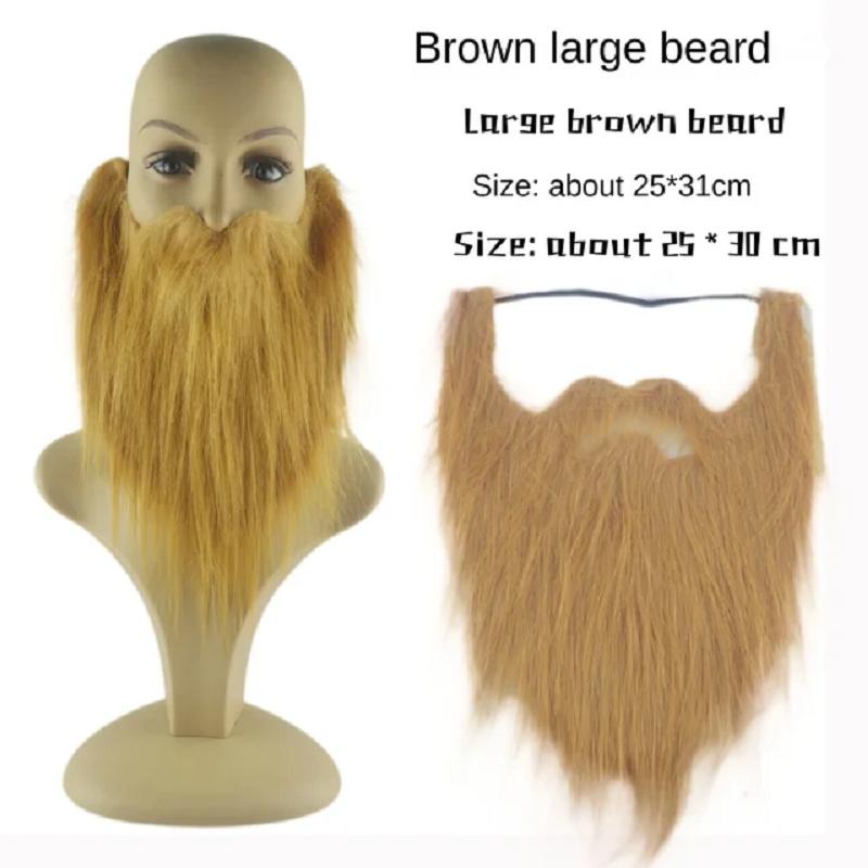 Поддельная борода для бала, плюшевая борода, ролевые игры, реквизит, имитация бороды на подбородке, дедушка с белой бородой, приветственные крики, костюм для выступлений