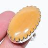 Желтый Септарий Драгоценный камень 925 Стерлинговое серебро Подарок Ювелирное изделие Кольцо Размер 10