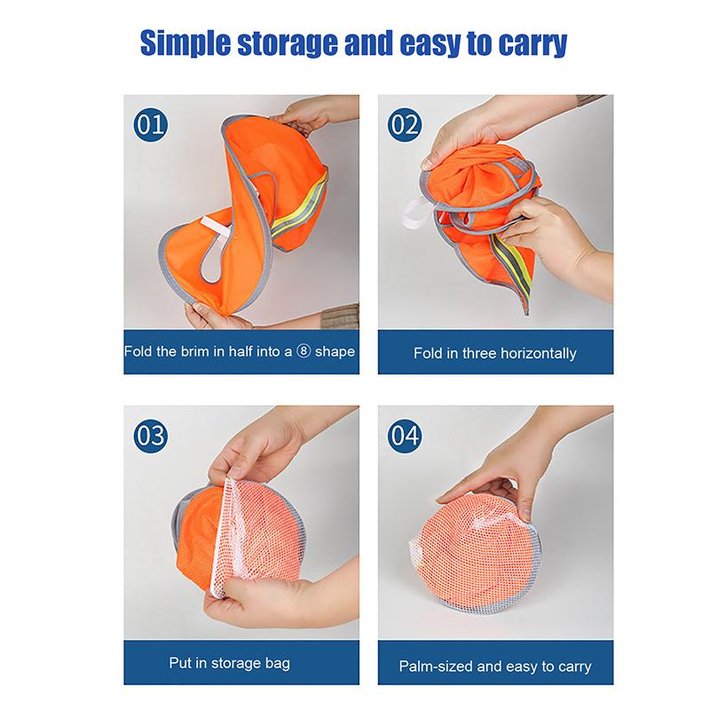 Летний солнцезащитный козырек Защитная каска для защиты шеи Защитные каски Светоотражающая сетка Светоотражающий чехол для строителей