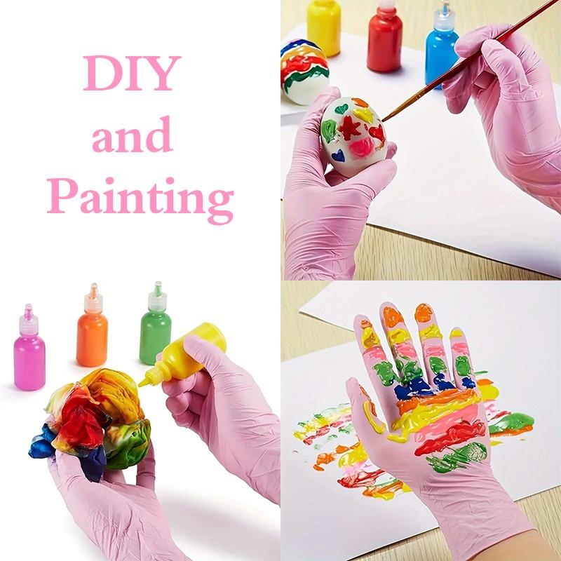 Light Pink Nitrile Gloves WaterProof Durable Cleaning Dishwashing Tattoo Household Cleaning Supplies Latex Free