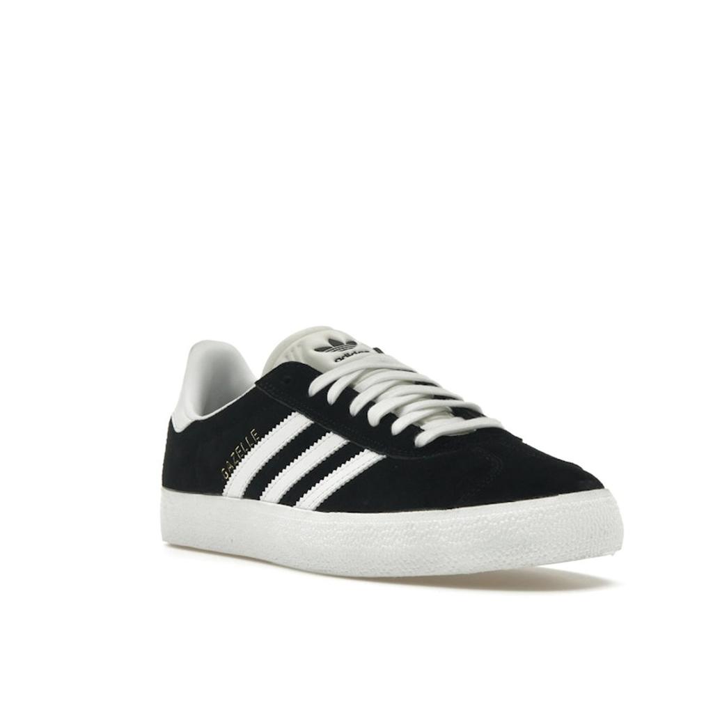 Adidas Gazelle ADV Черно-Белые Кроссовки Унисекс Core-Черное Облако-Белое Золото-Металлик FX6563