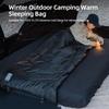 Зимний спальный мешок для кемпинга для взрослых от -10 градусов Цельсия до 5 градусов Цельсия Теплый спальный мешок для пешего туризма с компрессионным мешком Широкое пространство
