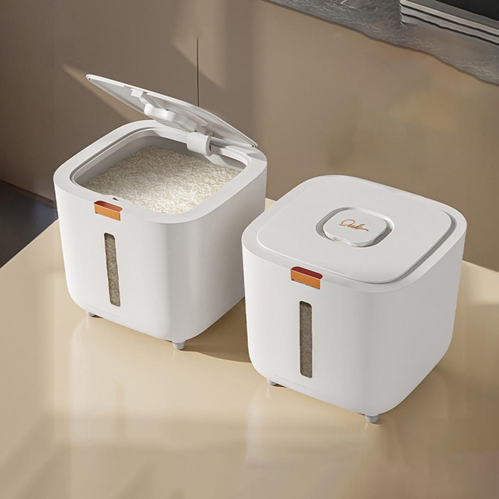 Влагостойкий ящик для риса с защитой от насекомых, герметичная банка для зерна, кухонный контейнер 5/10 кг, кухонный контейнер для хранения, ящик для хранения с крышкой