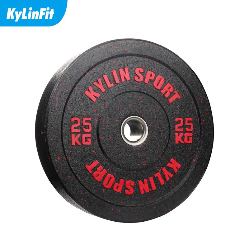Colored Granule Rubber Coated Barbell Plate