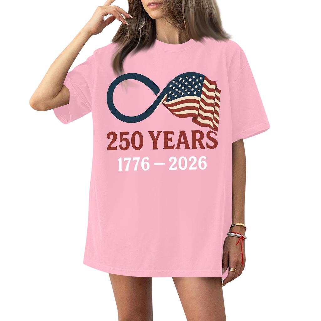 Женская футболка с круглым вырезом и короткими рукавами с принтом