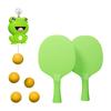 Frog Table Tennis Training Automatic Hanging Training Indoor Toy for Proper Vision Training and Ages 3 and Up 2 Table Tennis Rackets 5 Set,