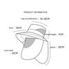 Wide-brimmed Sunhat Sunshade Fishing Hat Mountaineering Jungle Male Visor Sunblock Sunhat Sunshade Hat
