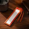 Embroidery Project Accessories Self-Finishing Needlepoint Bookmark, Durable PU Leather Book Functional Displays Marker, Adhesive Backing DIY
