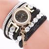 Горячая Распродажа Персонализированные Браслет Часы Круглые Наручные Часы Модные Новые Dtyle Алмазная Инкрустация Ключ Подвеска Часы Женские