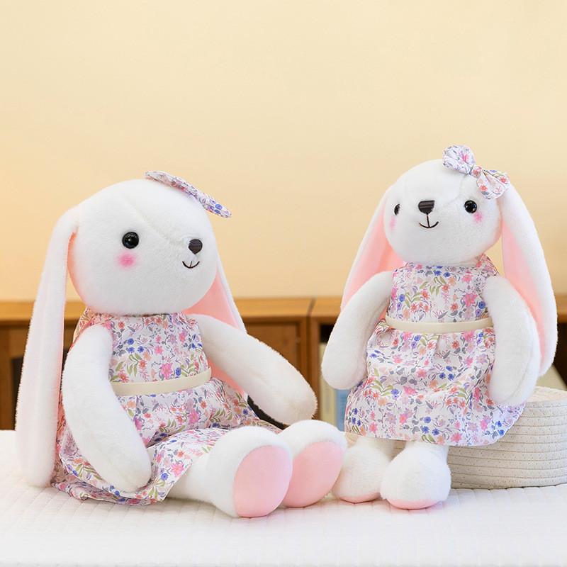 Милая юбка Цветочный кролик Плюшевая игрушка Подарок на день рождения Детская кукла для сна